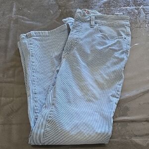 Classic White Washed/Stripped Blue  Jeans with Timeless Texture